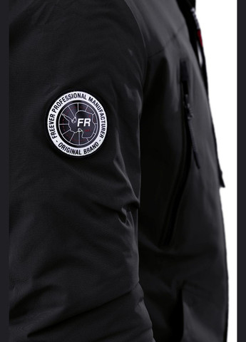 Оливковая (хаки) демисезонная куртка мужская sf 70506 черная Freever