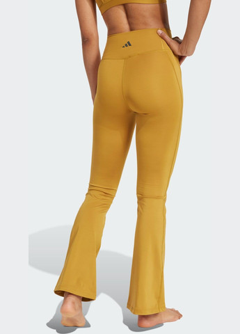 Коричневые демисезонные леггинсы all me essentials flare adidas