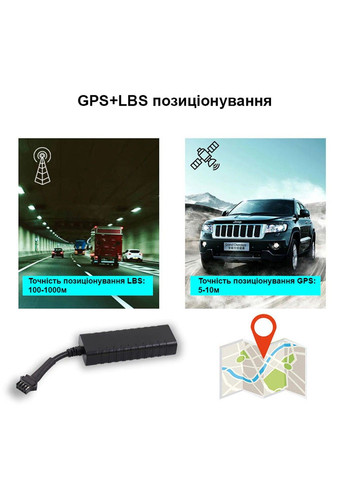 GPS маяк трекер для самоката, гіроборда, автомобіля нової версії T24 з універсальним живленням 9-100В VJOYCAR (293510799)