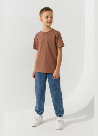 Кофейная летняя футболка однотонная унисекс 3254062 146 см shop (2000991017511) ALG