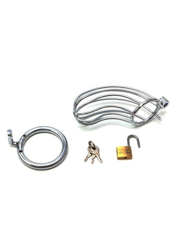 Пояс верности мужской металлический CB-6000M продольный Клетка для мужчин с замком No Brand (303889365)