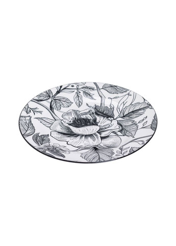 Столовий керамічний сервіз на 6 персон 18 тарілок білий з квітами HP-7-721 Yiwu (331784640)