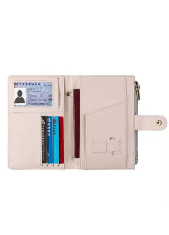 Обкладинка для паспорта, холдер дорожній для паспорта, посвідчення, банківських карт, квитків і документів, блакитний No Brand (369802855)