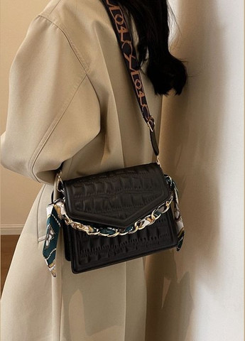Жіноча сумка крос-боді чорна No Brand (290665287)