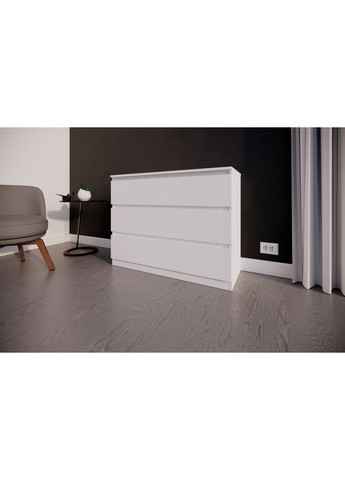 Комод на 3 ящика 100х40х77,4см MEBEX (354307088)