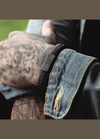 Браслет из кожи с черной застежкой (11001) Hemst (301071054)