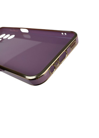 Чохол для Galaxy M14 5G (SM-M146) з кільцем MagSafe із золотою окантовкою на самсунг м14 чорничний gs1 Samsung (366229854)