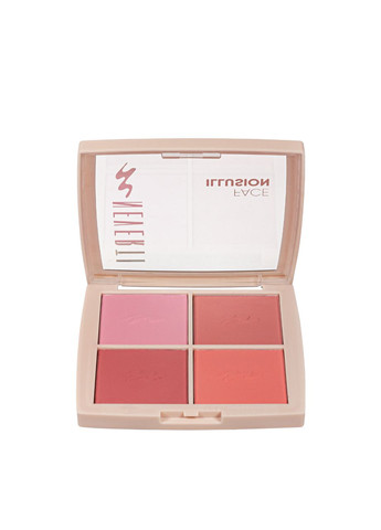 Палітра рум'ян Illusion Blush 4 відтінки (NP207) Neverti (330128419)