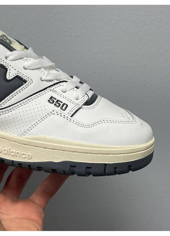 Черные демисезонные кроссовки мужские new balance 550 white black v3 нью беланс 550 No Brand