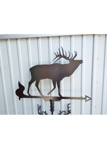 Флюгер Лось, флюгер на кровлю из металла 2 мм. No Brand (368896730)