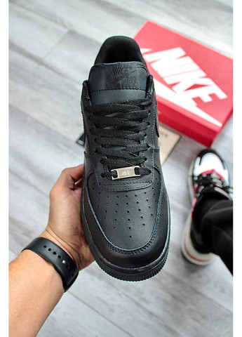 Чорні Осінні чоловічі кросівки Nike Air Force 1 Low 07 Premium Black CW2288 Найк Аір Форс 1