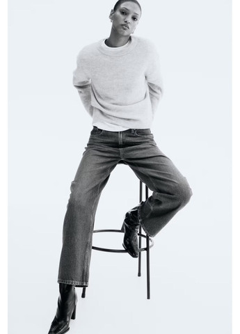 Світло-бежевий демісезонний светр з вовною H&M basic