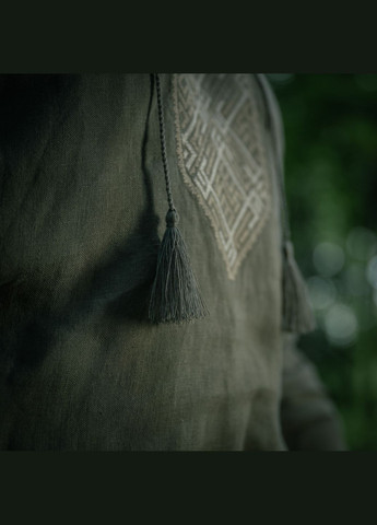 Вишиванка 100% льон тип 2олива (2XL) M-TAC (303355887)