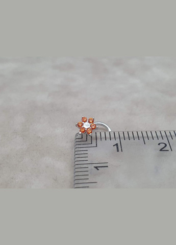 Серебряные серьги с фианитами. 8182434Р ОРАНЖ Астор (315140974)