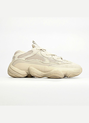 Кроссовки женские и мужские Adidas Yeezy 500 beige | Адидас Изи буст 500 бежевые No Brand бежевые демисезоны (307397785)