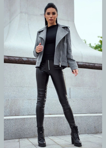 Сіре демісезонне Пальто-косуха Seventeen