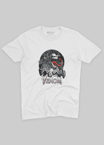 Біла демісезонна футболка для дівчинки з принтом суперзлодія - веном (ts001-1-whi-006-013-028-g) Modno