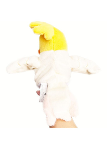 Іграшка на руку для лялькового театру 20 см Папуга Корелла Біла No Brand (366027206)