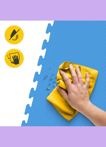 Мат-пазл (ласточкин хвіст) Mat Puzzle EVA 100 x 100 x 4 cм Blue/Red () 4FIZJO P-5907739310668 (275653989)