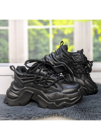 Чорні осінні кросівки дитячі для дівчинки на платформі Jong Golf