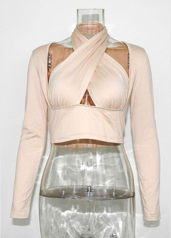 Жіночий корегуючий корсетний топ Persona кремового кольору No Brand Персона (315430042)