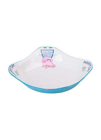 Порцелянова глибока глибока квадратна тарілка для дітей 350 мл HP-15-16 Yiwu (370802062)