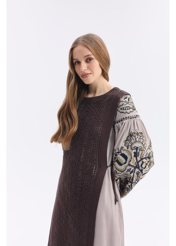 Женский вязаный жилет "Горицвет" (1 м) MEREZHKA (366407871)