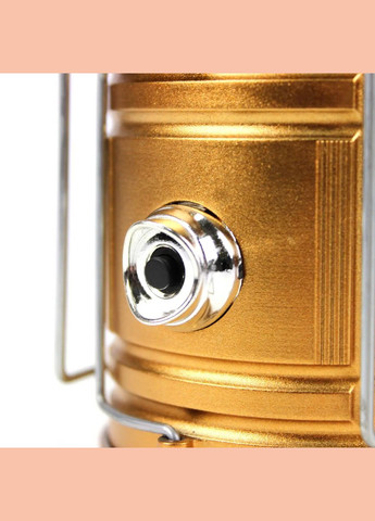 Аккумуляторная LED лампа-фонарь JH-5800T с павербанком и солнечной панелью кемпинговый золотистий (1756375680) No Brand (335008780)