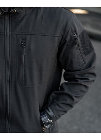 Тактическая мужская демисезонная куртка черная No Brand (362419405)