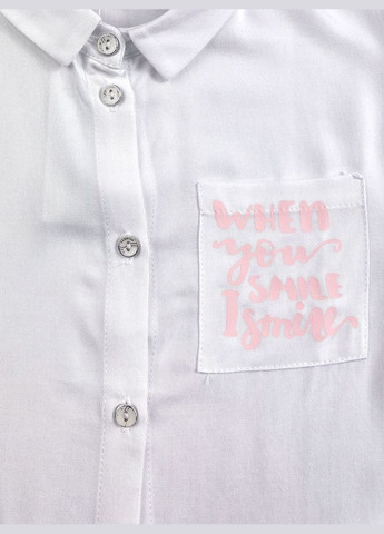 Белая блузка Mevis демисезонная