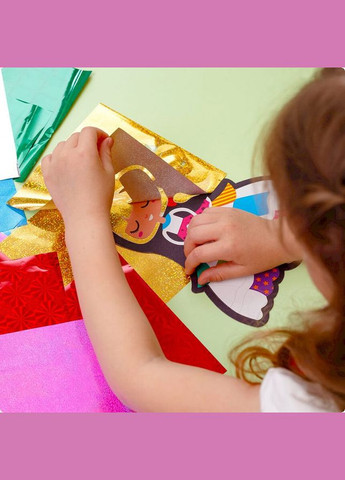 Набір для творчості "Foil Craft Принцеса" VT4433-11, 18 аркушів фольги VladiToys (366842313)