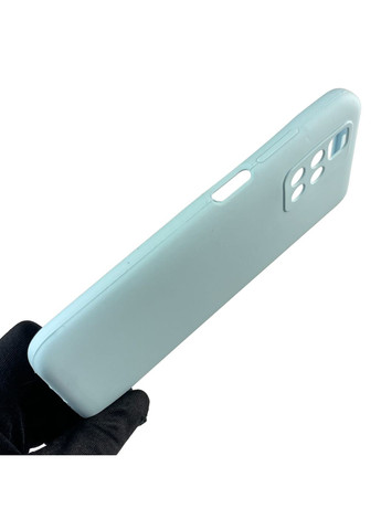 Чехол для Redmi 10 (4G) силиконовый с микрофиброй нескользящий на сяоми редми 10 4г голубой Xiaomi (366387764)