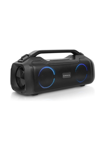Колонка X-747 Black (50Вт, Bluetooth, AUX, microSD, 2х3600мА*ч) Real-El (333824436)