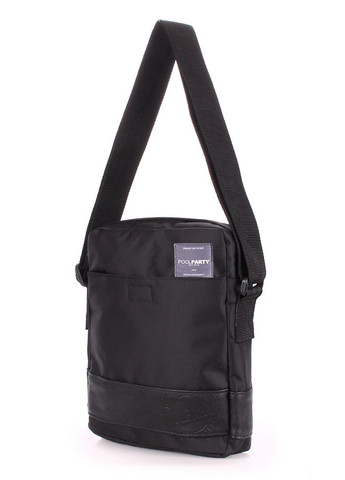 Чоловіча текстильна сумка з ременем на плече чорна PoolParty (372657570)
