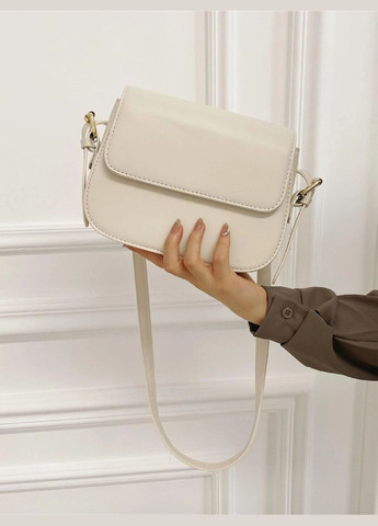 Жіноча сумка крос-боді біла молочна No Brand (290665318)