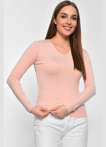 Пудровый демисезонный кофта женская пудрового цвета пуловер Let's Shop