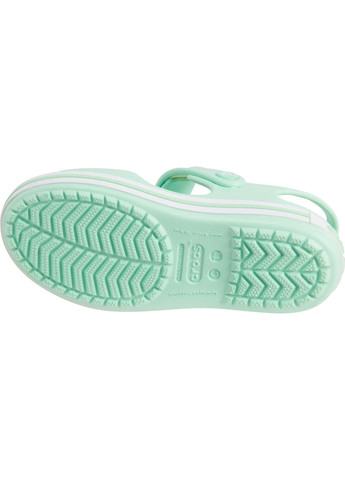 Салатовые повседневные сандалии kids crocband sandal neon mint р. 7-24-14.5 см Crocs