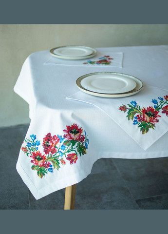 Вышитая скатерть "По народным мотивам" р.1,80*1,35 Едельвіка скатертина (316150930)