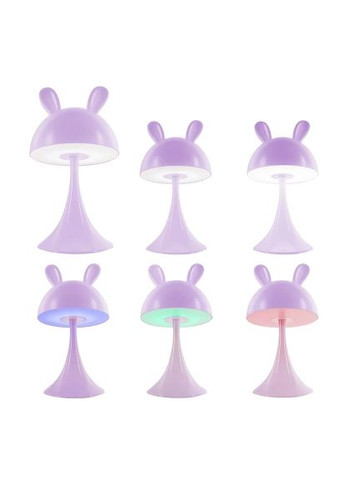 Ночник Светильник LED с аккумулятором Simple Bunny, (K25-317-1-5) Kite Світильник LED з акумулятором Simple Bunny, фіолет (367830897)