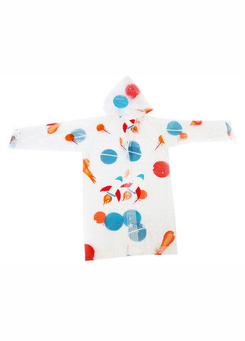 Дитячий багаторазовий дощовик плащ на кнопках з капюшоном Космос Eva (302364211)