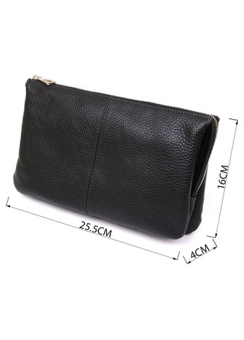 Барсетка мужская 11147 кожаная Черная флотарь Grande Pelle (366881270)