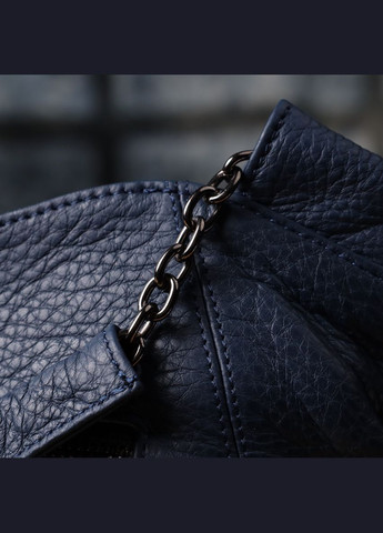 Женская сумка на каждый день из натуральной кожи 22988 Синий Vintage (348358970)