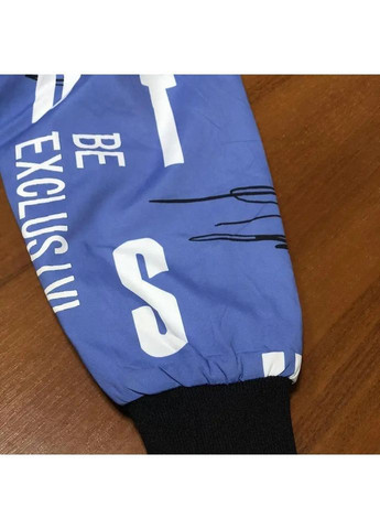 Синяя демисезонная подростковая двухсторонняя весенне-осенняя куртка для мальчика синяя с капюшоном Kids