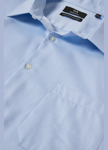 Голубой кэжуал рубашка однотонная C&A