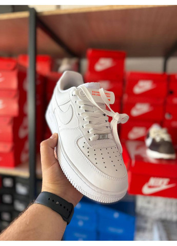 Білі Осінні чоловічі Nike Air Force 1 Low '07 White CW2288 Найк Аір Форс 1