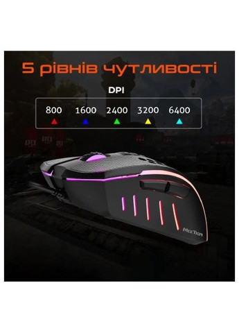 Мишка (MT-GM015-A) MEETION GM15 USB Black (368562887)