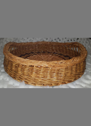 Поднос декоративный круглый для серверирования ручной работы No Brand (313400639)