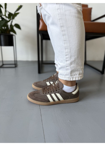 Коричневі кросівки чоловічі adidas samba og cardboard brown адідас самба коричневі демісезон No Brand