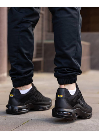 КРОССОВКИ ЖЕНСКИЕ NIKE AIR MAX TN BLACK НАЙК АИР МАКС ТН ПЛЮС No Brand чёрные демисезоны (367172181)