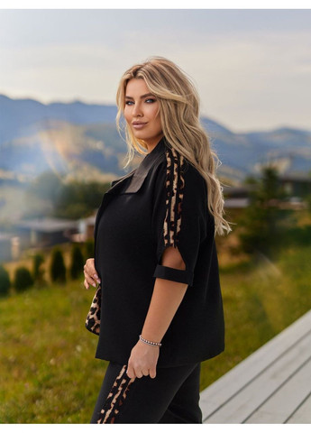 Костюм (пиджак, брюки, майка), цвет Черный No Brand (361120319)